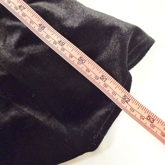 NWT Azazie Larice A4 Black A-Line High Neck Velvet Dress with Pockets - Picture 9 of 10